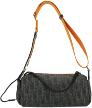 Gray Canvas Dior Trotter Crossbody Bag