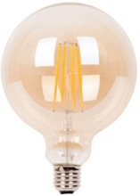 LED E27-G125 Filamentlamp 6 Watt - Dimbaar - Amber