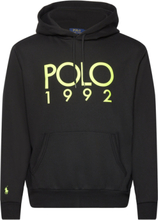 "Polo 1992 Fleece Hoodie Tops Sweatshirts & Hoodies Hoodies Black Polo Ralph Lauren"