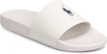 Signature Pony Camo Slide Shoes Summer Shoes Sandals Pool Sliders White Polo Ralph Lauren