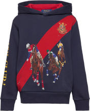 Fleece Graphic Hoodie Tops Sweatshirts & Hoodies Hoodies Navy Ralph Lauren Kids