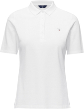 "Original Lss Pique Tops T-shirts & Tops Polos White GANT"