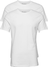 2-Pack Crew Neck Tops T-shirts Short-sleeved White Bread & Boxers