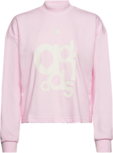 W Bluv Crew Sport Sweatshirts & Hoodies Sweatshirts Pink Adidas Sportswear
