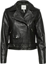 Objnandita Leather Jacket Läderjacka Skinnjacka Black Object