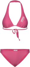 Spw Neckh Bik Sport Bikinis Bikini Sets Pink Adidas Sportswear