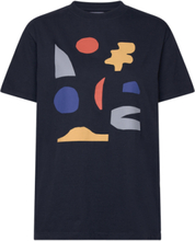 Summer Night Landscape Unisex T-Shirt Tops T-Kortærmet Skjorte Blue Bobo Choses