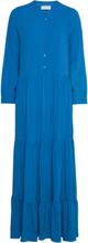 Neell Maxi Dress Ls Maxikjole Festkjole Blue Lollys Laundry