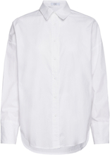 Cc Heart Harper Solid Over Shir Tops Shirts Long-sleeved White Coster Copenhagen