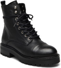 Jana Shoes Boots Ankle Boots Laced Boots Black Pavement