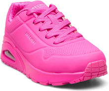 Girls Uno Gen1 - Neon Glow Shoes Sports Shoes Running-training Shoes Pink Skechers