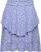Skirt Flower Dresses & Skirts Skirts Midi Skirts Blue Creamie