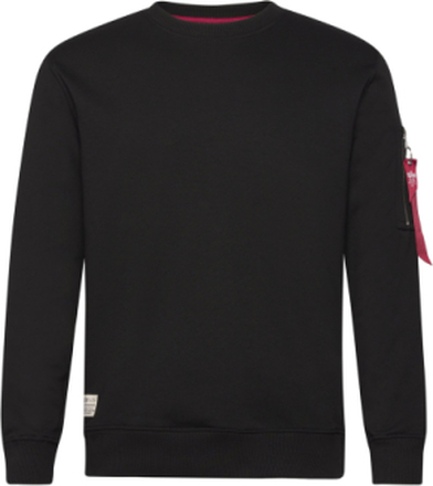 Usn Blood Chit Sweater Designers Sweatshirts & Hoodies Sweatshirts Black Alpha Industries
