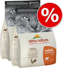 Sparpaket: 2 x 12 kg Almo Nature Holistic - Kitten Huhn & Reis