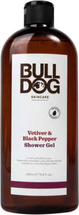 Vetiver & Black Pepper Shower Gel 500 Ml Beauty MEN Skin Care Body Shower Gel Nude Bulldog*Betinget Tilbud