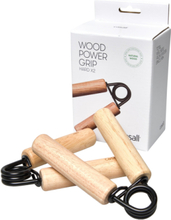 Wood Power Grip Hard Accessories Sports Equipment Workout Equipment Svart Casall*Betinget Tilbud
