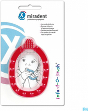 Miradent Baby Tandborste O-Brush Röd