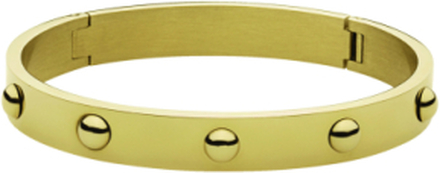 Dott Ii Shiny Gold Accessories Jewellery Bracelets Bangles Gull Dyrberg/Kern*Betinget Tilbud