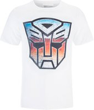 Transformers Men's Transformers Multi Emblem T-Shirt - White - M