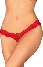 Obsessive Amor Cherris Crotchless Thong Red L/XL