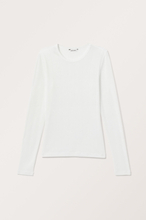 Sheer Fitted Long Sleeve Top - White
