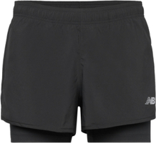 Sport Essentials 2-In-1 Short 3" Sport Shorts Sport Shorts Black New Balance