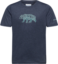 Mount Echo Short Sleeve Graphic Shirt Sport T-shirts Sports Tops Navy Columbia Sportswear