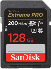 SANDISK SDXC Extreme Pro 128GB 200MB/s UHS-I C10 V30 U3