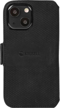 Krusell: Leather Phone Wallet iPhone 13 Mini Svart