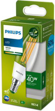 Philips: LED E14 Kron 40W Klar 485lm Energiklass A