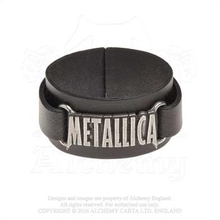 Metallica: Leather Wrist Strap/Logo