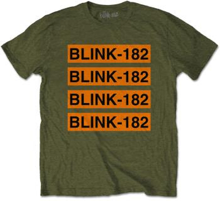 Blink-182: Unisex T-Shirt/Log Repeat (X-Large)
