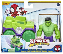 Spidey and his Amazing Friends 4 Inch Vehicle & Figure Hulk