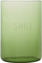 Favourite Drinking Glass Green Smile