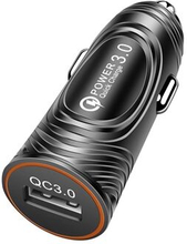USB Biloplader QC 3.0 Mini Telefonoplader Hurtig biloplader