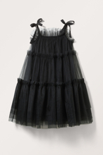 Puffy Babydoll Dress - Black