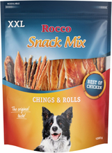 Rocco XXL Snack-Mix Chicken - Mix: Rolls Hühnerbrust, Chings Hühnerbrust 1 kg