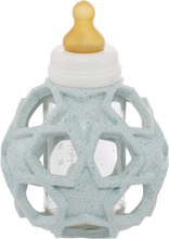 2In1 Baby Glass Bottle With Star Ball Cover Baby & Maternity Baby Feeding Baby Bottles & Accessories Baby Bottles Blue HEVEA