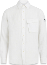 Scale Shirt White Designers Shirts Linen Shirts White Belstaff