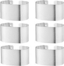 Napkin Rings 6-Pack Svea Home Tableware Dining & Table Accessories Napkin Rings & Holders Silver Dorre