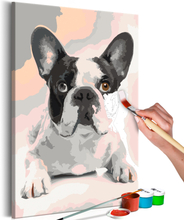 DIY lærred maleri - French Bulldog 40 x 60 cm