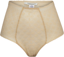 Christyup High String Lingerie Panties High Waisted Panties Beige Underprotection