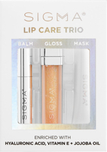 Lip Care Trio Lipgloss Sminke Multi/mønstret SIGMA Beauty*Betinget Tilbud