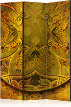 Skærmvæg - Mandala: Golden Power 135 x 172 cm