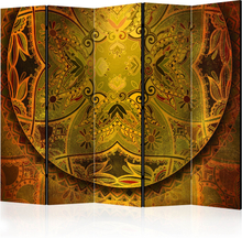 Skærmvæg - Mandala: Golden Power II 225 x 172 cm