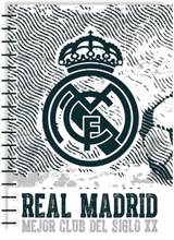 Real Madrid schrift Real Madrid junior 17 x 25 cm papier wit