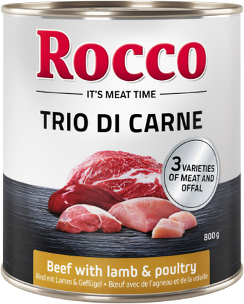 Rocco Classic Trio di Carne 6 x 800 g - Rind, Lamm & Geflügel
