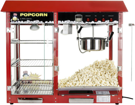 Popcornmaskine Professionel 1700W med display hylder