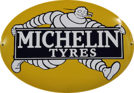 Emaljeskilt Michelin Tyres