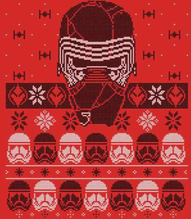 Star Wars Kylo Ren Ugly Holiday Sweatshirt - Red - S